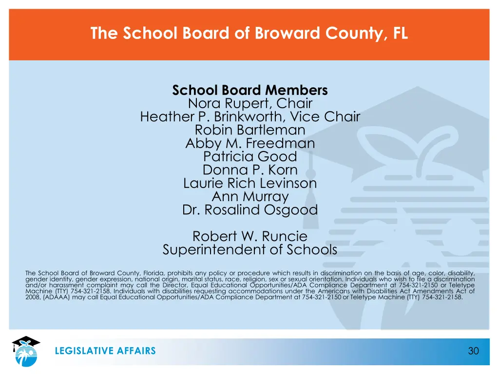 the school board of broward county fl