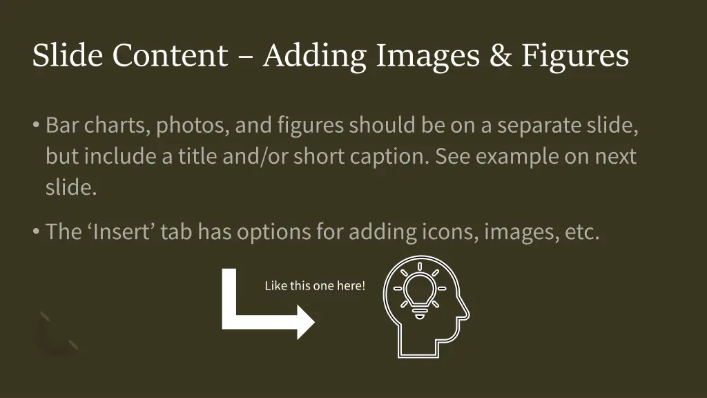 slide content adding images figures