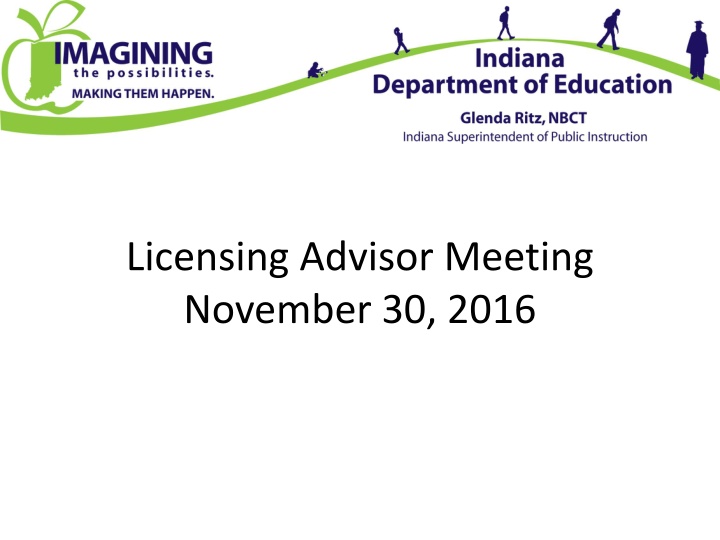 licensing advisor meeting november 30 2016