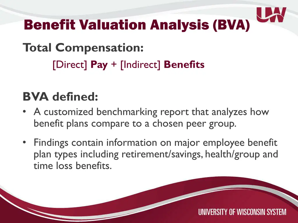 benefit valuation analysis bva