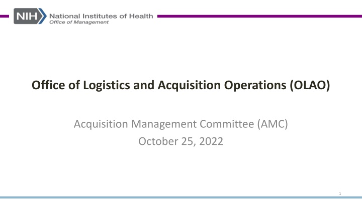 office of logistics and acquisition operations