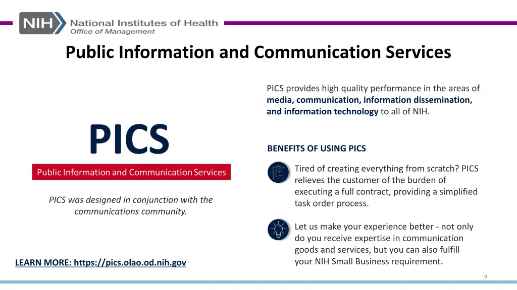 public information and communication services