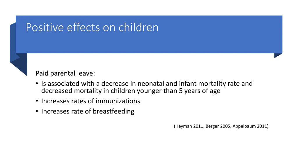 positive effects on children