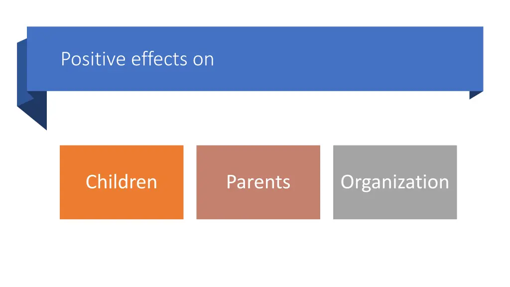 positive effects on