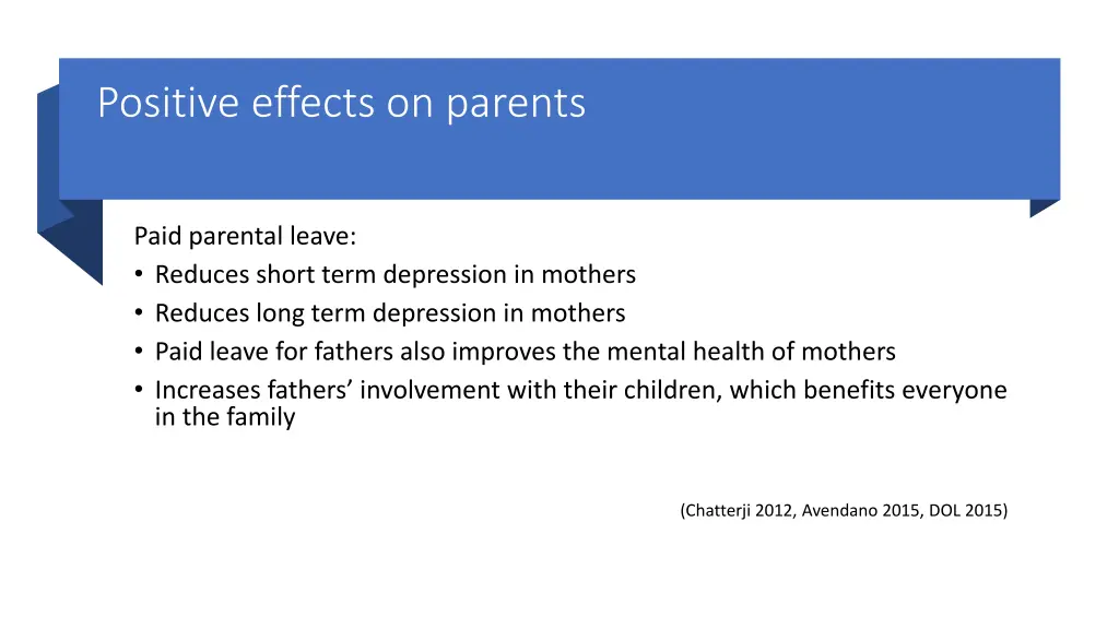 positive effects on parents