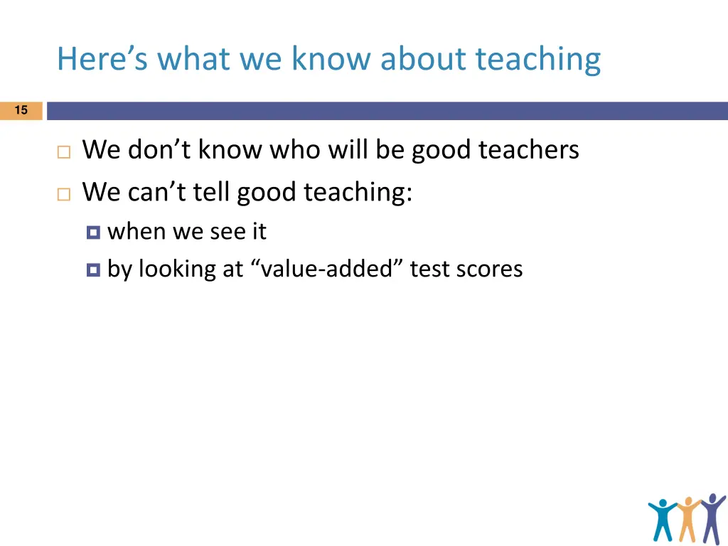 here s what we know about teaching