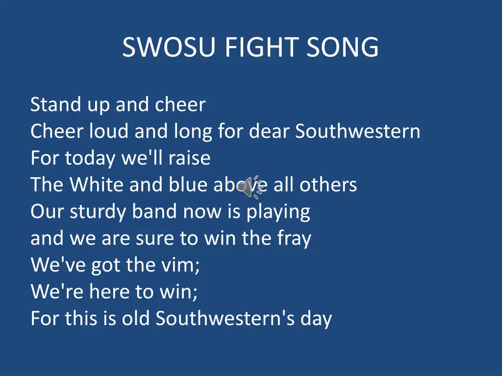 swosu fight song