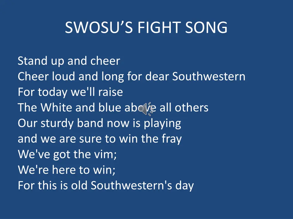 swosu s fight song