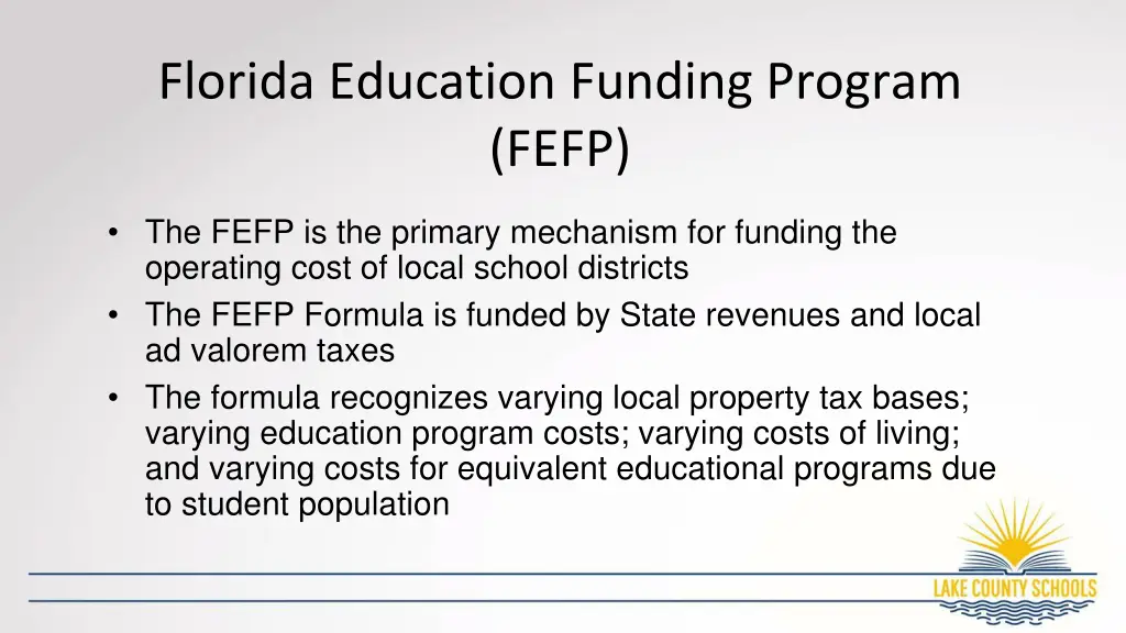 florida education funding program fefp