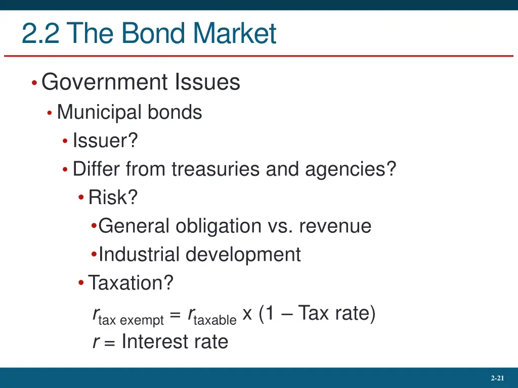 2 2 the bond market 2