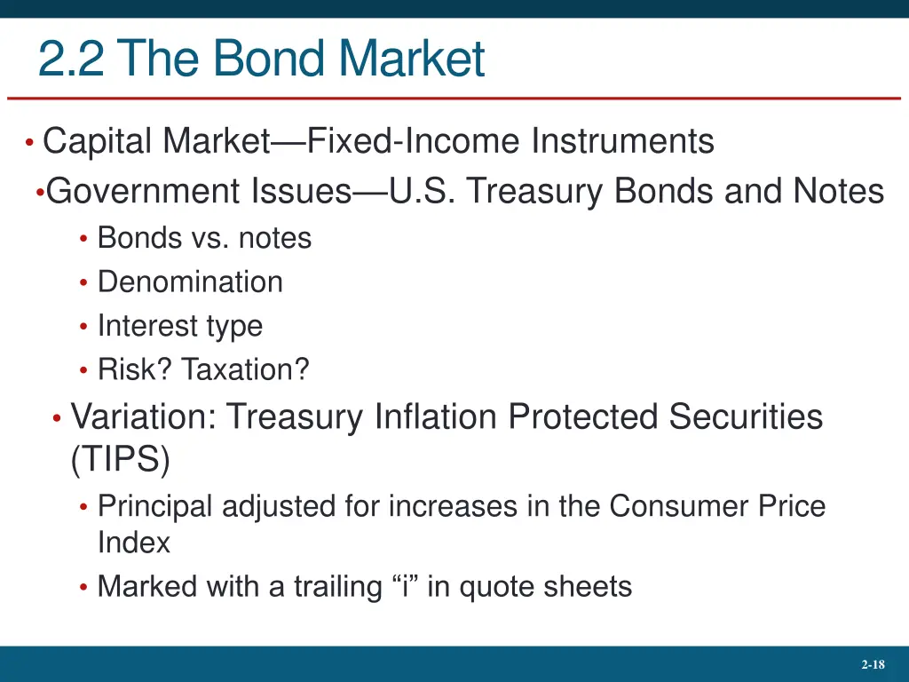 2 2 the bond market