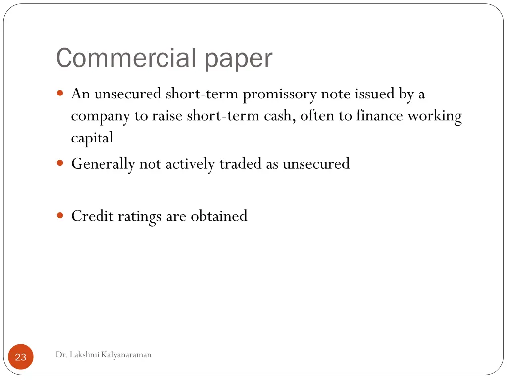 commercial paper