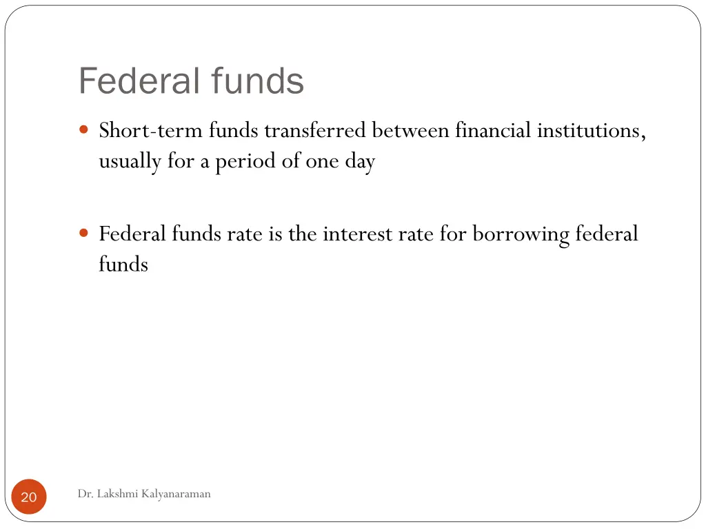 federal funds