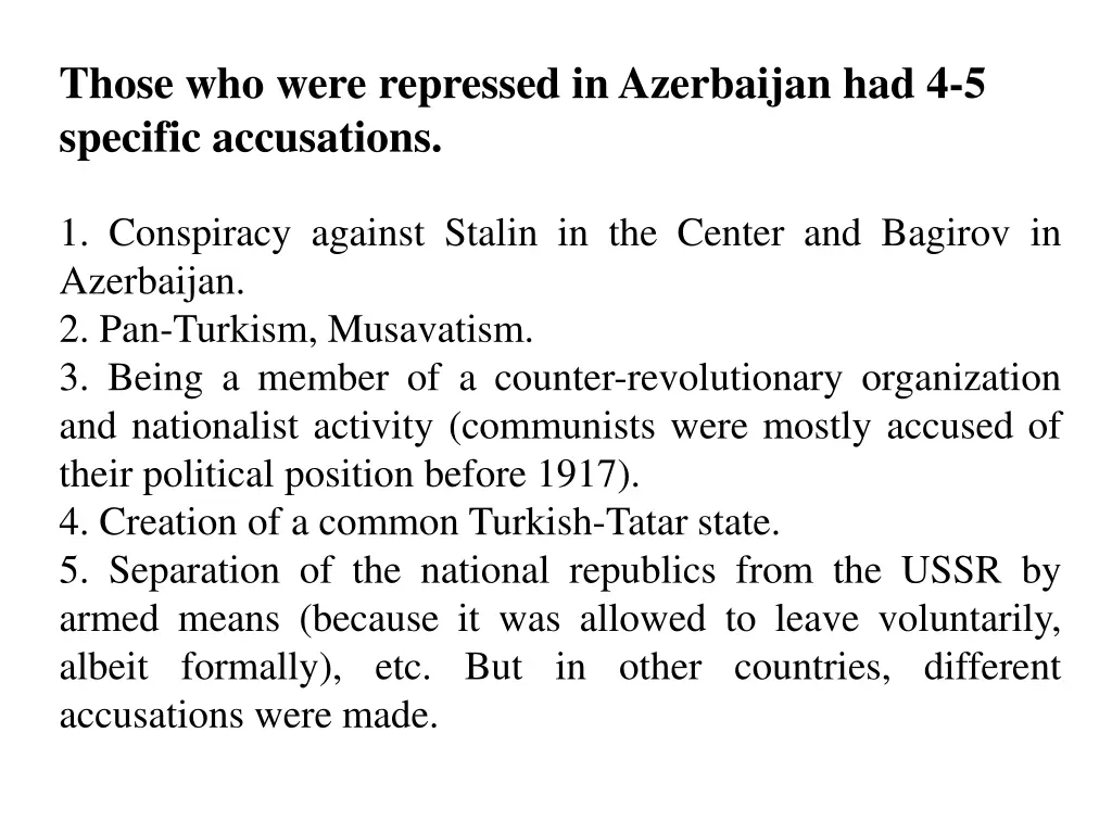 those who were repressed in azerbaijan