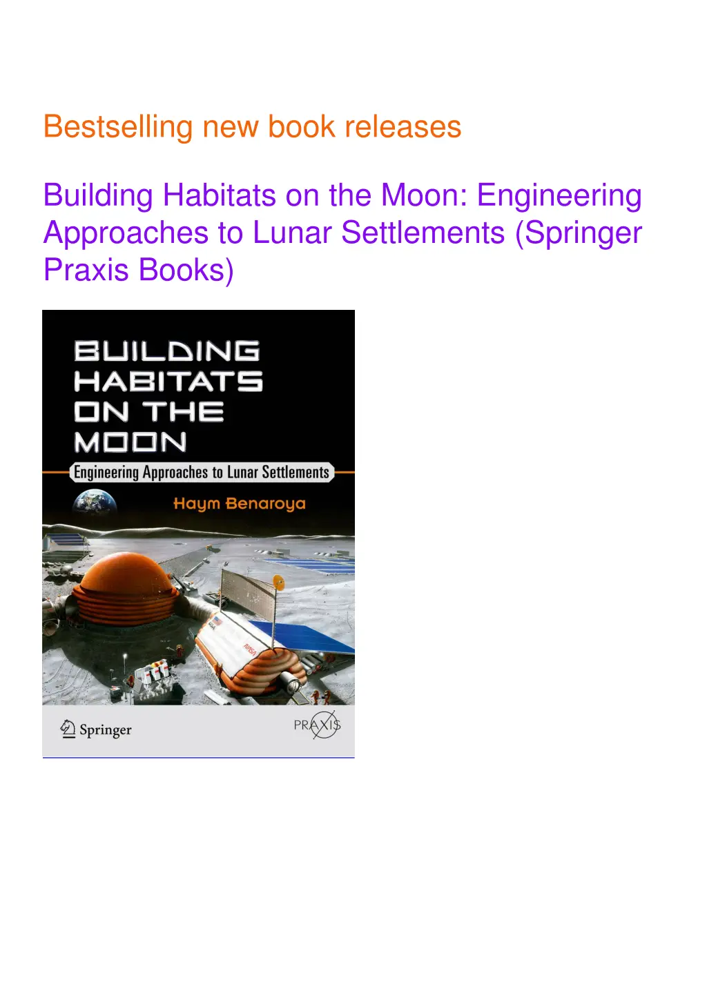 bestselling new book releases building habitats