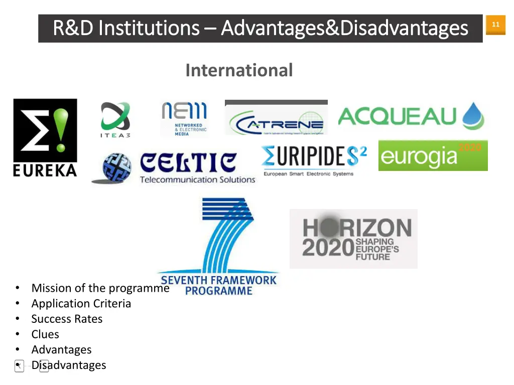 r d institutions r d institutions advantages 1