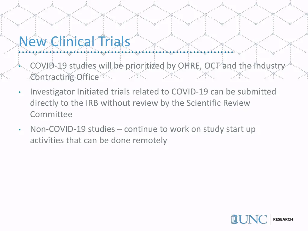 new clinical trials