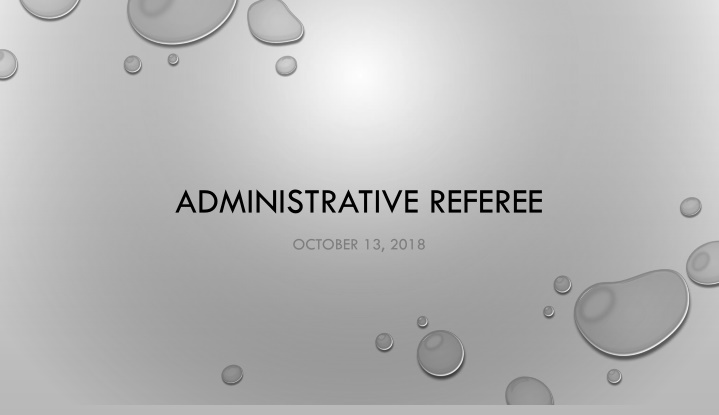 administrative referee