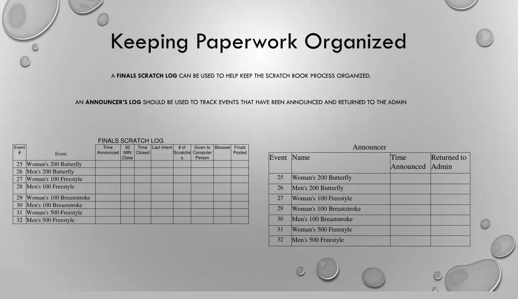 keeping paperwork organized