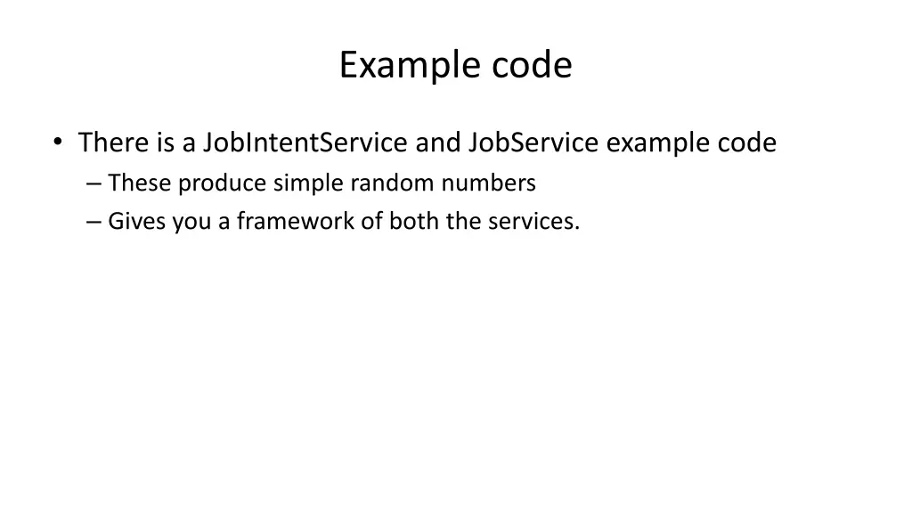 example code 1