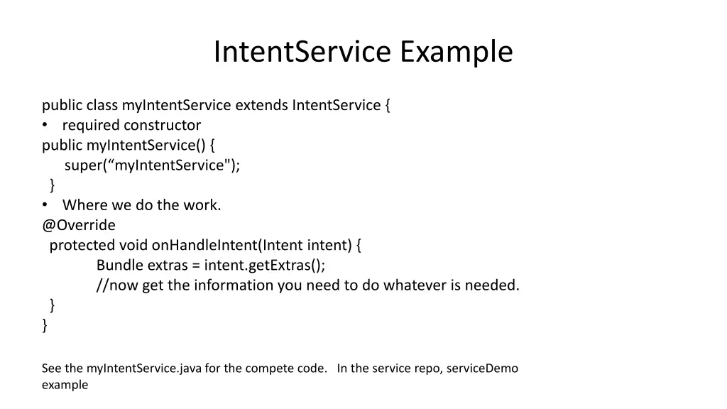 intentservice example