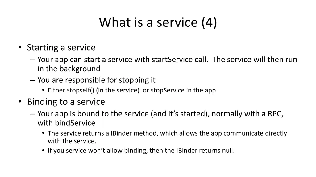 what is a service 4