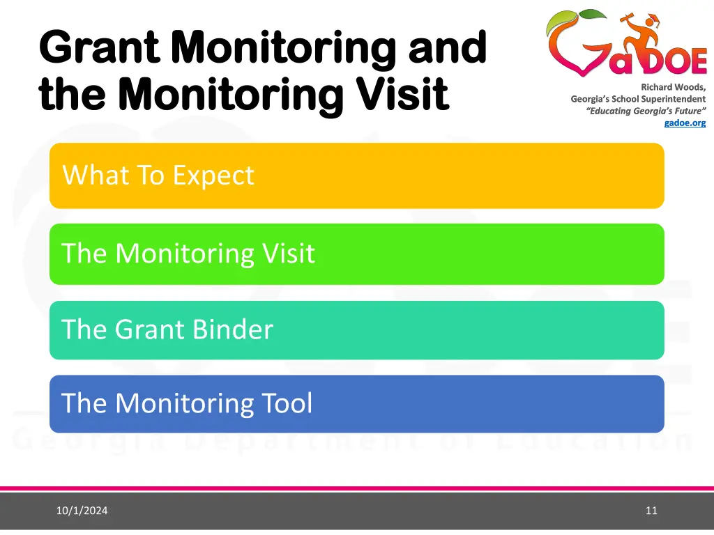 grant monitoring and grant monitoring