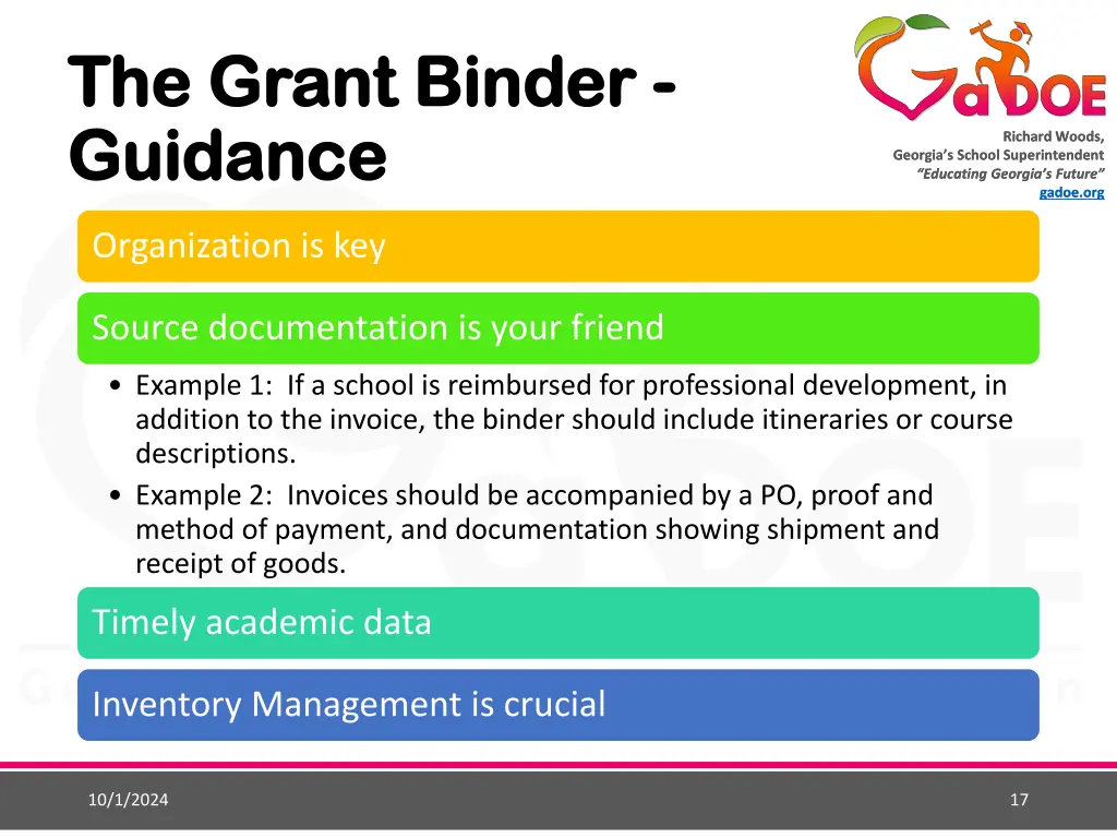 the grant binder the grant binder guidance