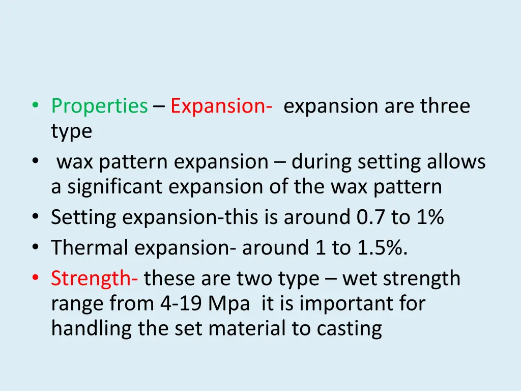 properties expansion expansion are three type