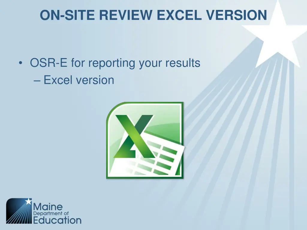 on site review excel version