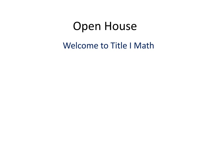 open house