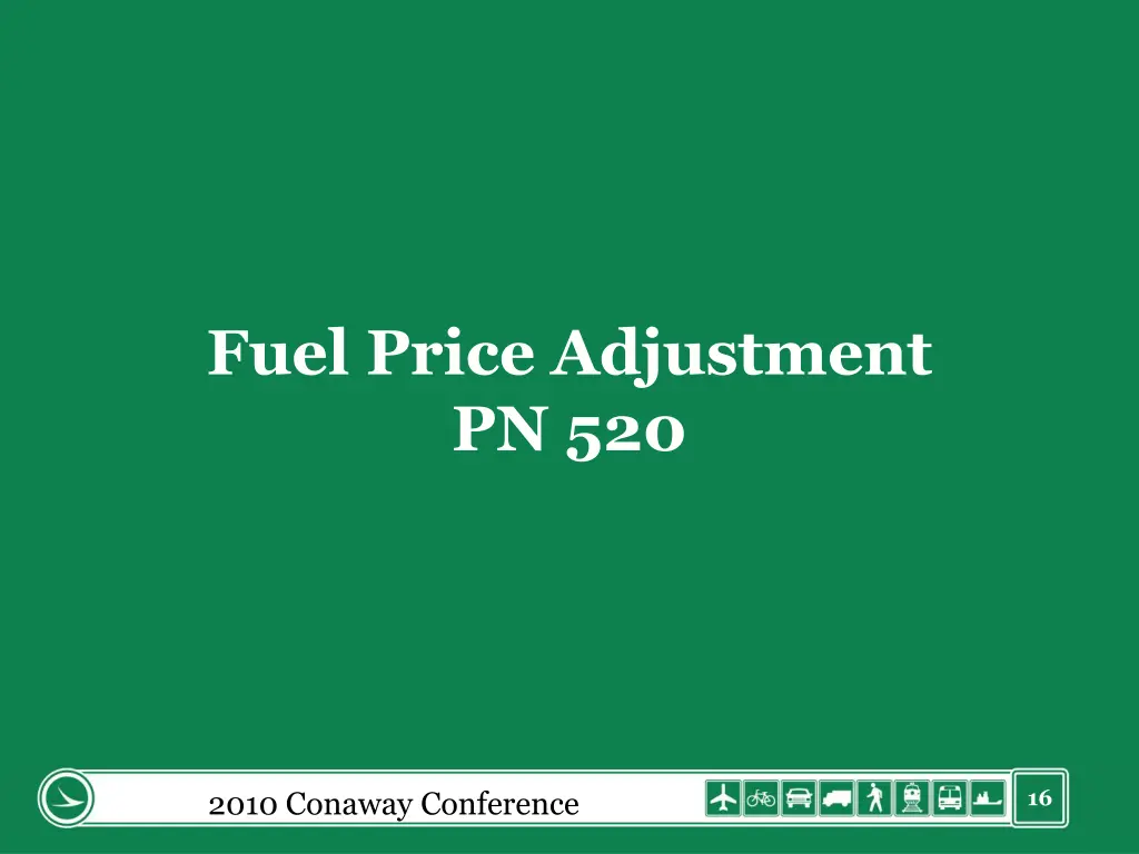 fuel price adjustment pn 520