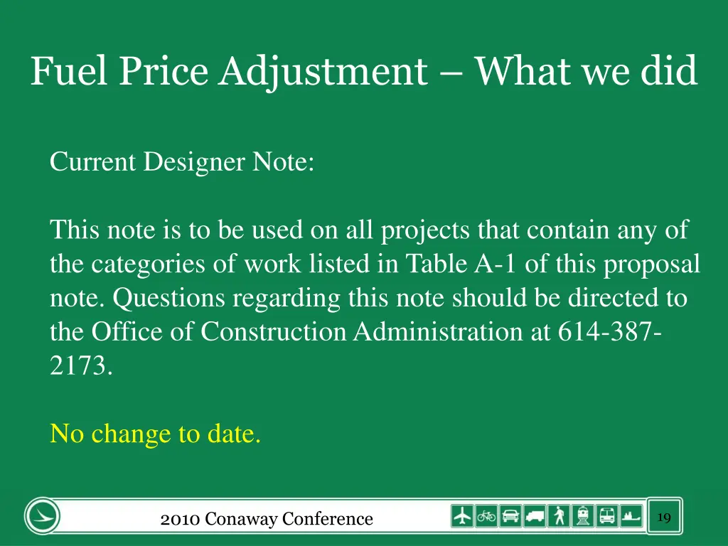 fuel price adjustment what we did 1