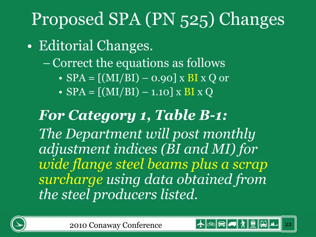 proposed spa pn 525 changes