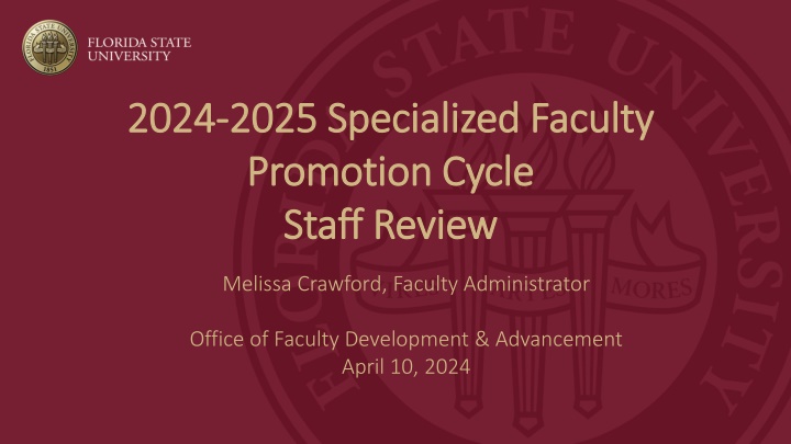 2024 2024 2025 specialized faculty 2025