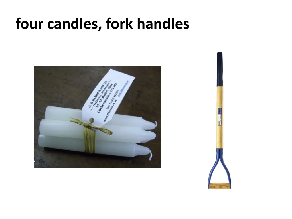 four candles fork handles