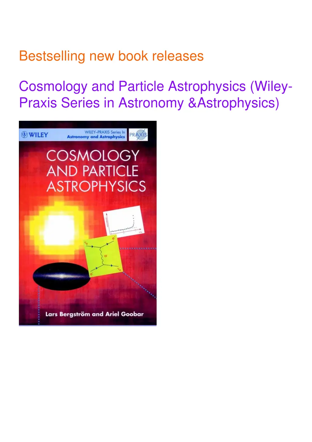 bestselling new book releases cosmology