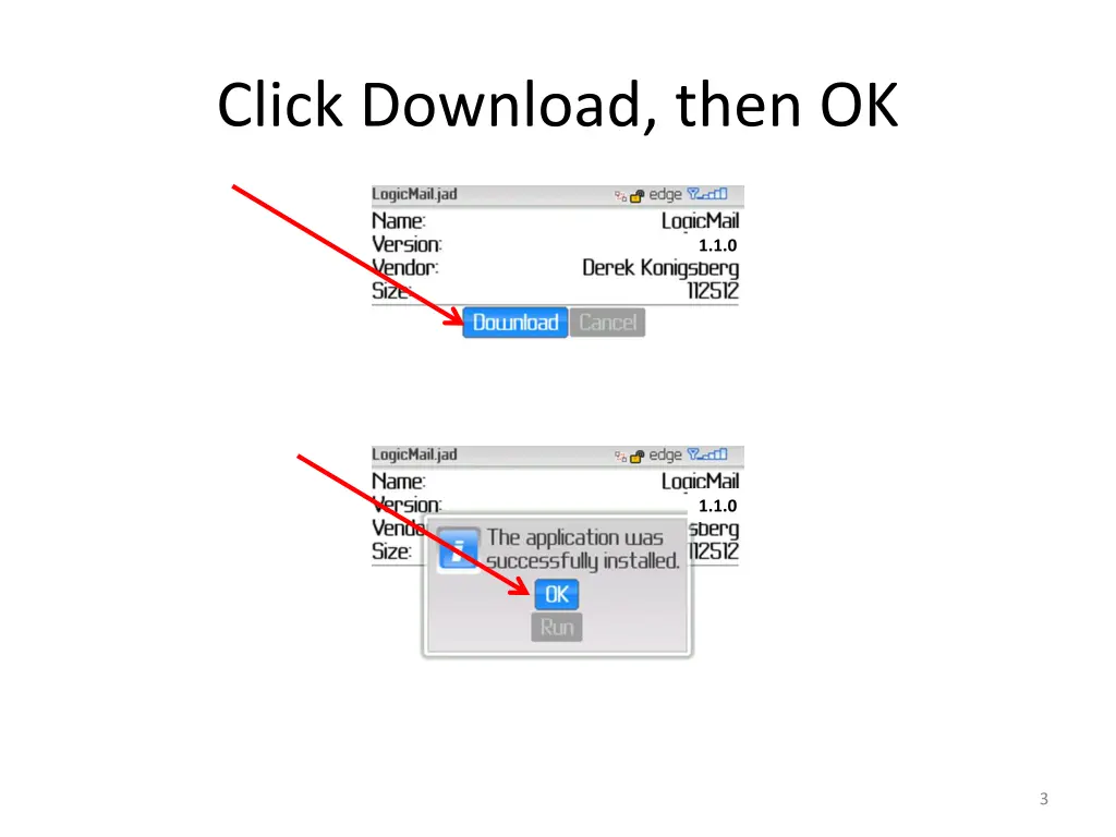 click download then ok