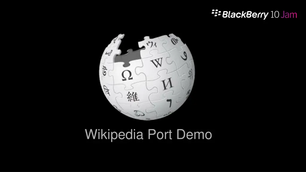 wikipedia port demo