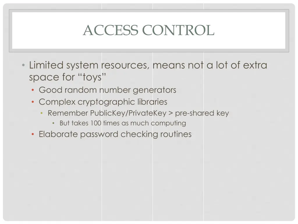 access control