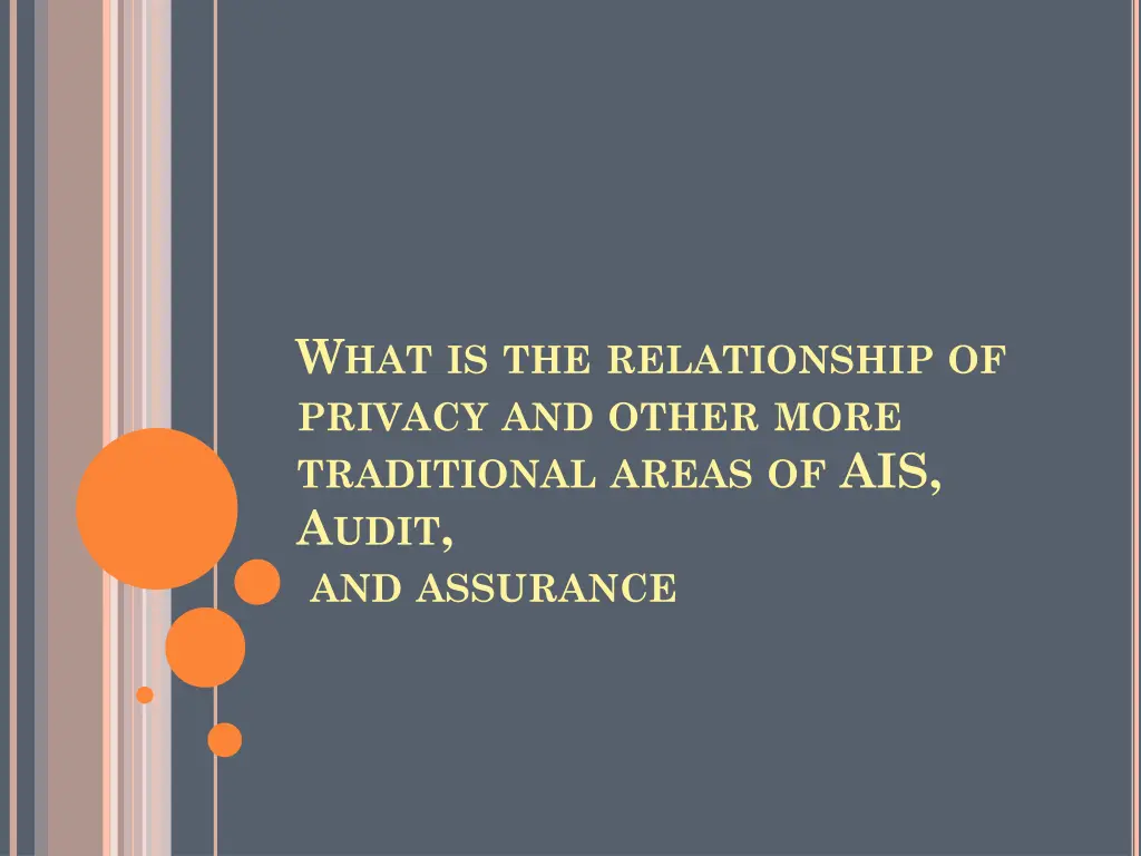 w hat is the relationship of privacy and other