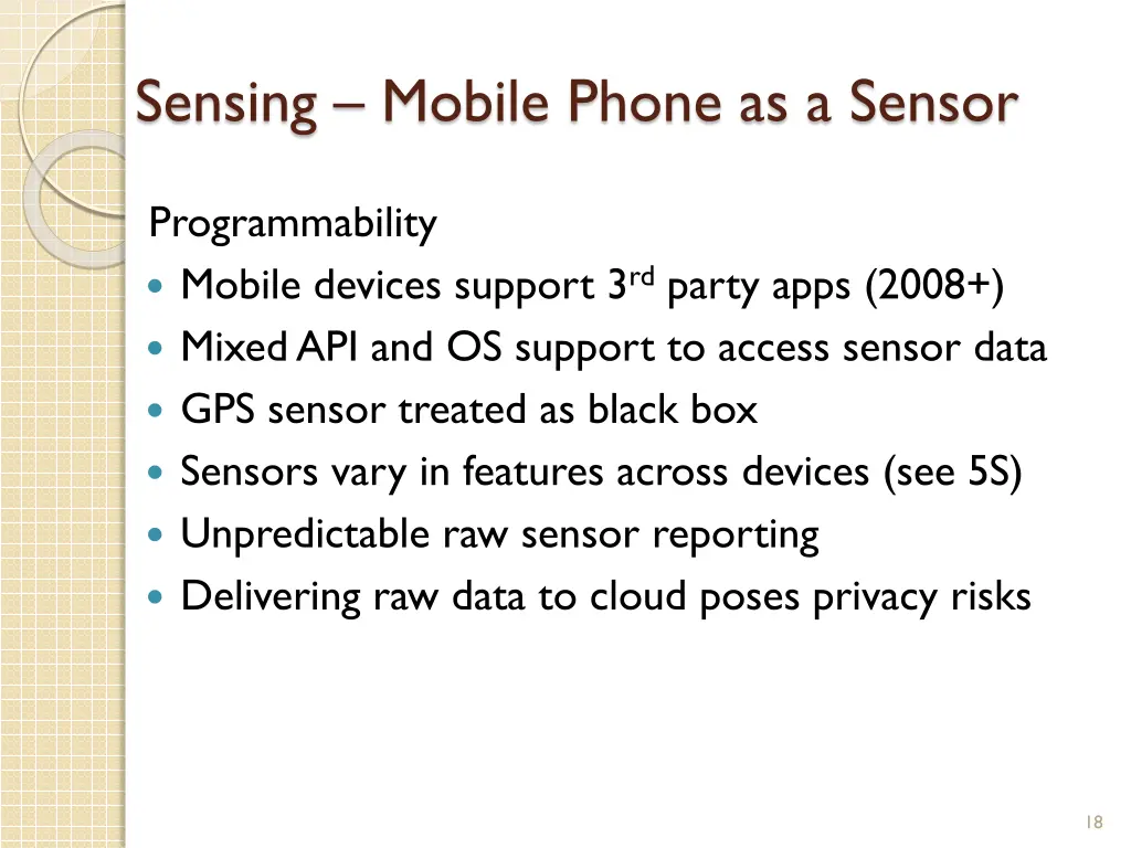 sensing mobile phone as a sensor