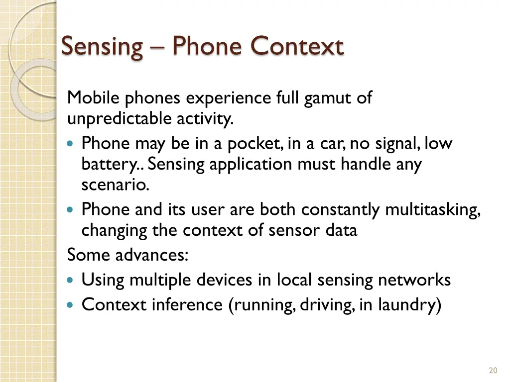 sensing phone context