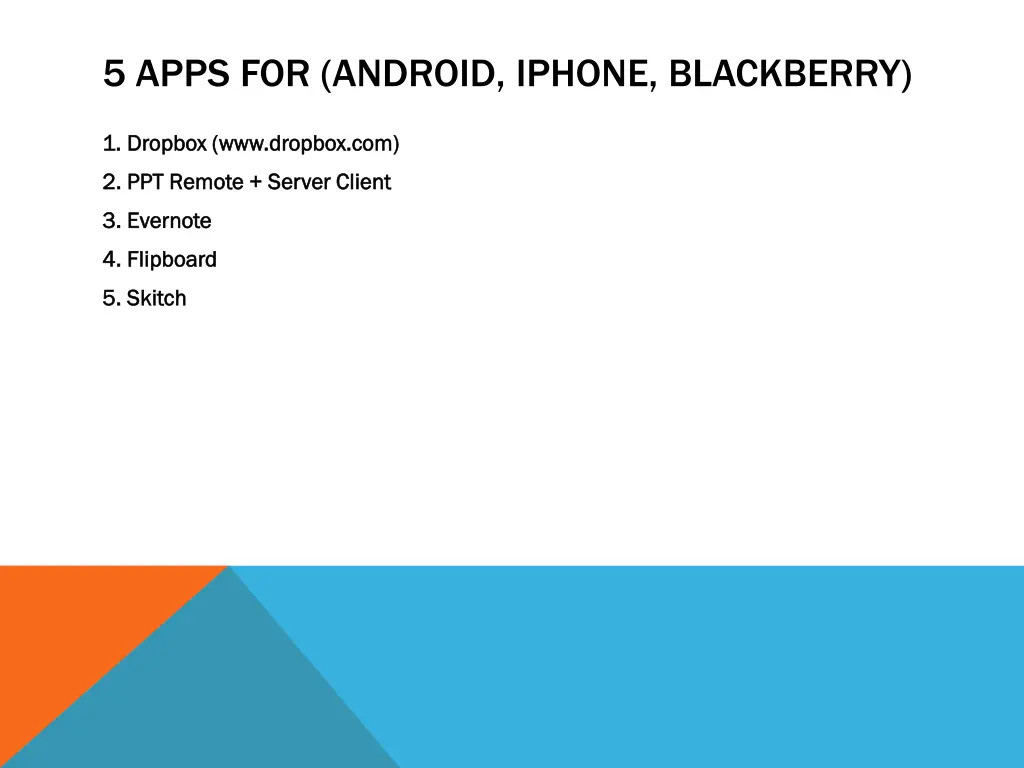 5 apps for android iphone blackberry