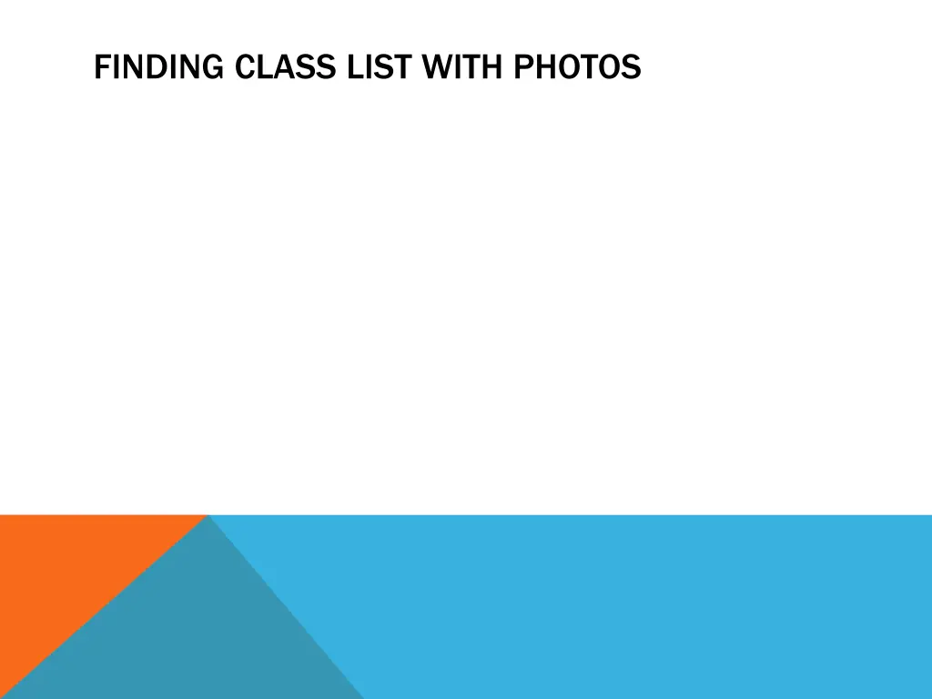 finding class list with photos