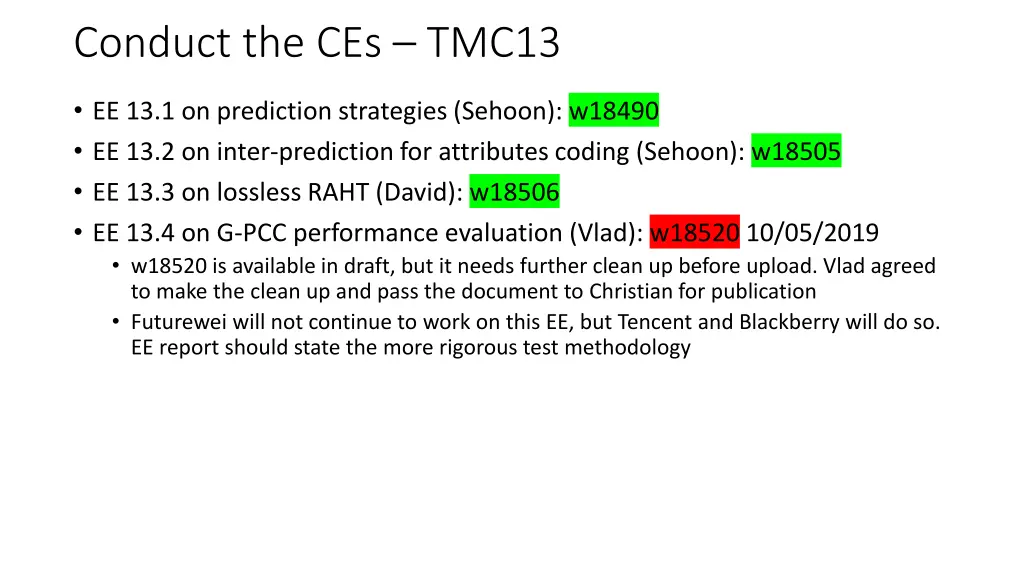 conduct the ces tmc13 1