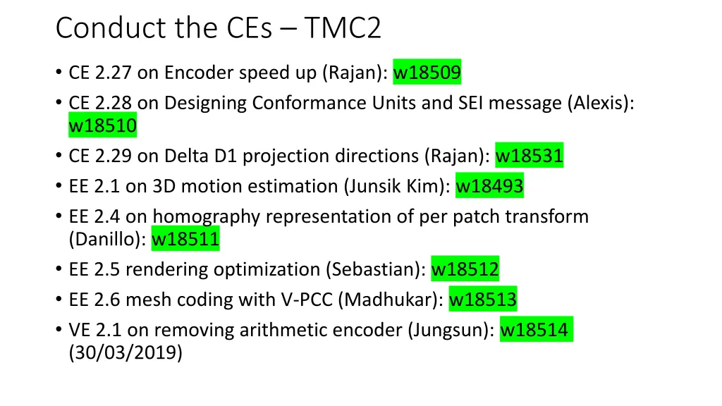 conduct the ces tmc2 1