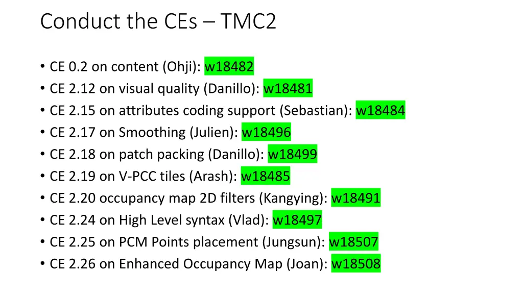 conduct the ces tmc2