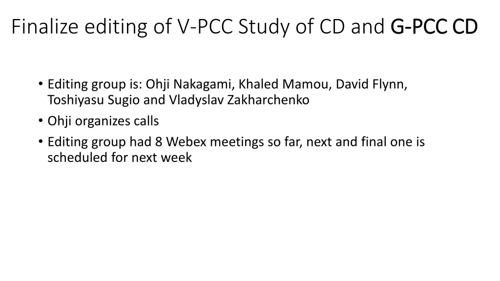 finalize editing of v pcc study