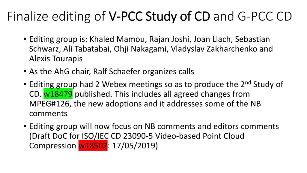 finalize editing of v v pcc study of cd